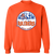 New York Raiders WHA Hockey Sweatshirt Crewneck Pullover in orange