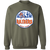 New York Raiders WHA Hockey Sweatshirt Crewneck Pullover in military green