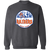New York Raiders WHA Hockey Sweatshirt Crewneck Pullover in dark heather