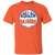 New York Raiders WHA Hockey Short Sleeve Tee Shirt in Orange