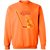 Philadelphia Blazers WHA Hockey Sweatshirt Crewneck Pullover in safety orange