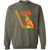 Philadelphia Blazers WHA Hockey Sweatshirt Crewneck Pullover in military green