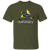 Phoenix Roadrunners WHA Hockey Short Sleeve Tee Shirt in Military Green