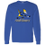 Phoenix Roadrunners WHA Hockey Long Sleeve Shirt in Royal Blue