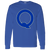Quebec Bulldogs WHA Hockey Long Sleeve Shirt in Royal Blue