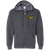 Cincinnati Stingers WHA Hockey Team Full Zip Hoodie front view in Dark Heather