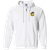 Cincinnati Stingers WHA Hockey Team Full Zip Hoodie front view in White