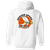 Denver Spurs WHA Hockey Team Full Zip Hoodie rear view in White