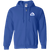 Houston Aeros WHA Hockey Team Full Zip Hoodie front view in Royal Blue
