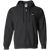 Los Angeles Sharks WHA Hockey Team Full Zip Hoodie front view in Black