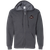 Los Angeles Sharks WHA Hockey Team Full Zip Hoodie front view in Dark Heather