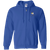 Minnesota Fighting Saints WHA Hockey Team Full Zip Hoodie front view in Royal Blue