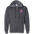 New York Golden Blades WHA Hockey Team Full Zip Hoodie front view Dark Heather