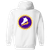 New York Golden Blades WHA Hockey Team Full Zip Hoodie rear view White