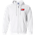 Ottawa Nationals WHA Hockey Team Full Zip Hoodie front view in White