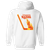 Philadelphia Blazers WHA Hockey Team Full Zip Hoodie rear view in White