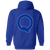 Quebec Bulldogs WHA Hockey Team Full Zip Hoodie rear view in Royal Blue