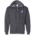 Toronto Toros WHA Hockey Team Full Zip Hoodie front view in Dark Heather