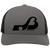 Baltimore Blades WHA Hockey Team Snapback Trucker Cap in Heather Graphite/Black