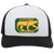Chicago Cougars WHA Hockey Team Snapback Trucker Cap in White/Black