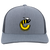 Cincinnati Stingers WHA Hockey Team Snapback Trucker Cap in Heather Grey/Light Charcoal