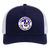 Cleveland Crusaders WHA Hockey Team Snapback Trucker Cap in True Navy/White