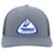 Houston Aeros WHA Hockey Team Snapback Trucker Cap in Heather Grey/Light Charcoal