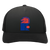 Jersey Knights WHA Hockey Team Snapback Trucker Cap in Black/Black