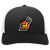Michigan Stags WHA Hockey Team Snapback Trucker Cap in Black/White