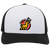 Michigan Stags WHA Hockey Team Snapback Trucker Cap in White/Black