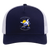 Minnesota Fighting Saints WHA Hockey Team Snapback Trucker Cap in True Navy/White