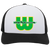New England Whalers WHA Hockey Team Snapback Trucker Cap in White/Black
