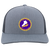 New York Golden Blades WHA Hockey Team Snapback Trucker Cap in Heather Grey/Light Charcoal