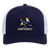 Phoenix Roadrunners WHA Hockey Team Snapback Trucker Cap in True Navy/White