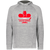 Calgary Cowboys WHA Hockey Fleece Performance Hoodie in Athletic Grey