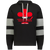 Calgary Cowboys WHA Hockey Athletic Fleece Hoodie in Black/Charcoal Heather