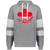 Calgary Cowboys WHA Hockey Athletic Fleece Hoodie in Charcoal Heather/White