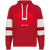 Calgary Cowboys WHA Hockey Athletic Fleece Hoodie in Scarlet Red/White
