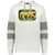 Chicago Cougars WHA Hockey Athletic Fleece Hoodie in White/Charcoal Heather