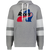 Indianapolis Racers WHA Hockey Athletic Fleece Hoodie in Charcoal Heather/White