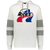 Indianapolis Racers WHA Hockey Athletic Fleece Hoodie in White/Charcoal Heather