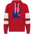 Jersey Knights WHA Hockey Athletic Fleece Hoodie in Scarlet Red/White