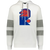 Jersey Knights WHA Hockey Athletic Fleece Hoodie in White/Charcoal Heather