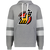 Michigan Stags WHA Hockey Athletic Fleece Hoodie in Charcoal Heather/White
