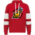 Michigan Stags WHA Hockey Athletic Fleece Hoodie in Scarlet Red/White