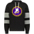New York Golden Blades WHA Hockey Athletic Fleece Hoodie in Black/Charcoal Heather
