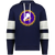 New York Golden Blades WHA Hockey Athletic Fleece Hoodie in Navy/White