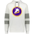 New York Golden Blades WHA Hockey Athletic Fleece Hoodie in White/Charcoal Heather