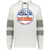 New York Raiders WHA Hockey Athletic Fleece Hoodie in White/Charcoal Heather