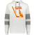 Philadelphia Blazers WHA Hockey Athletic Fleece Hoodie in White/Charcoal Heather